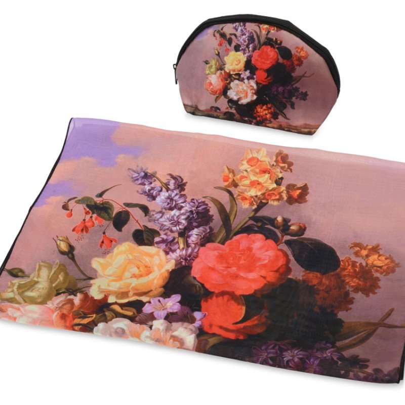 Набор «Букет»: косметичка и шарф