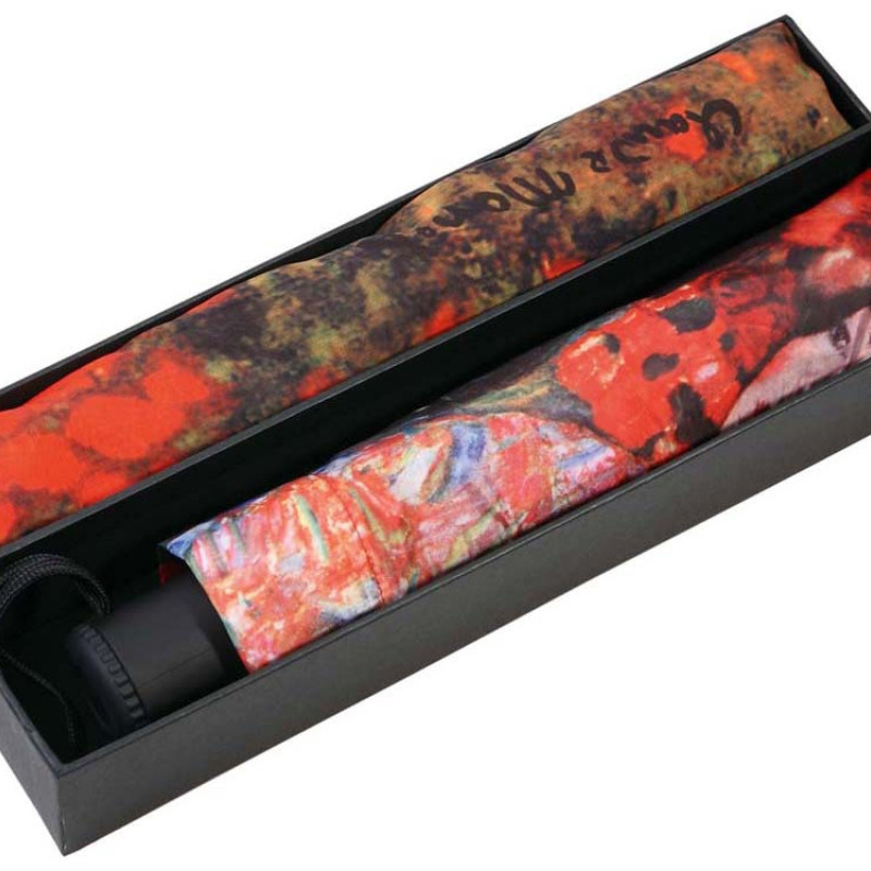 Набор: платок, складной зонт «Климт. Танцовщица», красный