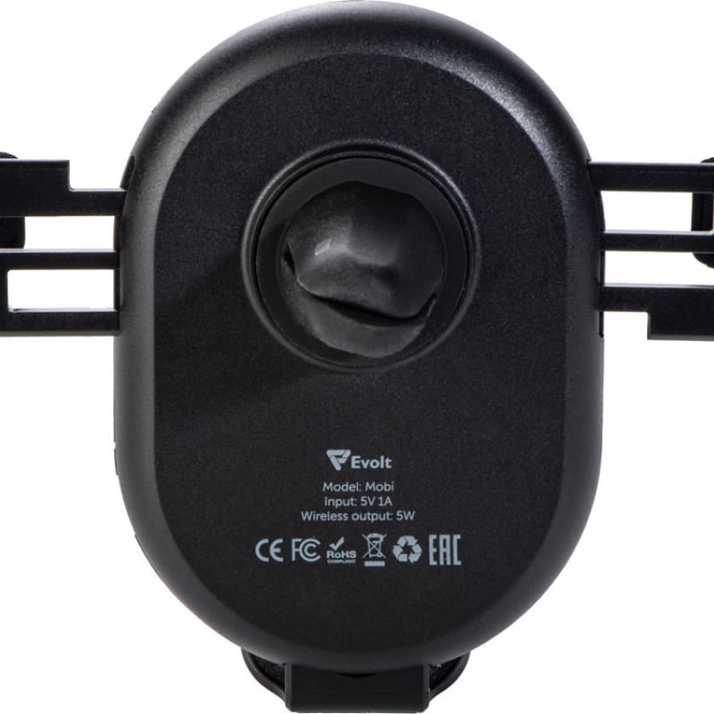 Автомобильное беспроводное зарядное устройство "Mobi", 5 Вт, черный