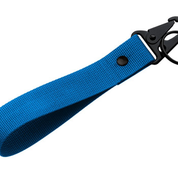 Ремувка "Force" с усиленным карабином, 2,5 см, синий/черный