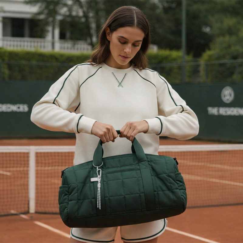 Брелок-веревочка на карабине "Trinket", черно-белый