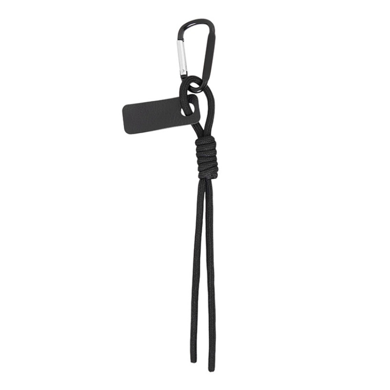 Брелок-веревочка на карабине "Trinket", черный
