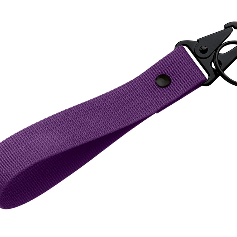 Ремувка "Force" с усиленным карабином, 2,5 см, фиолетовый/черный