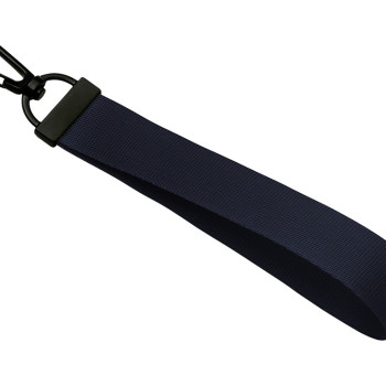 Ремувка с черным карабином "Summit", 2 см, темно-синий/черный