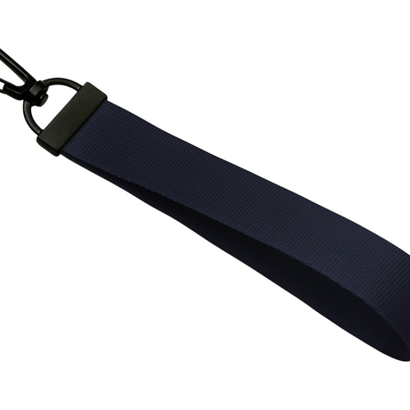 Ремувка с черным карабином "Summit", 2 см, темно-синий/черный