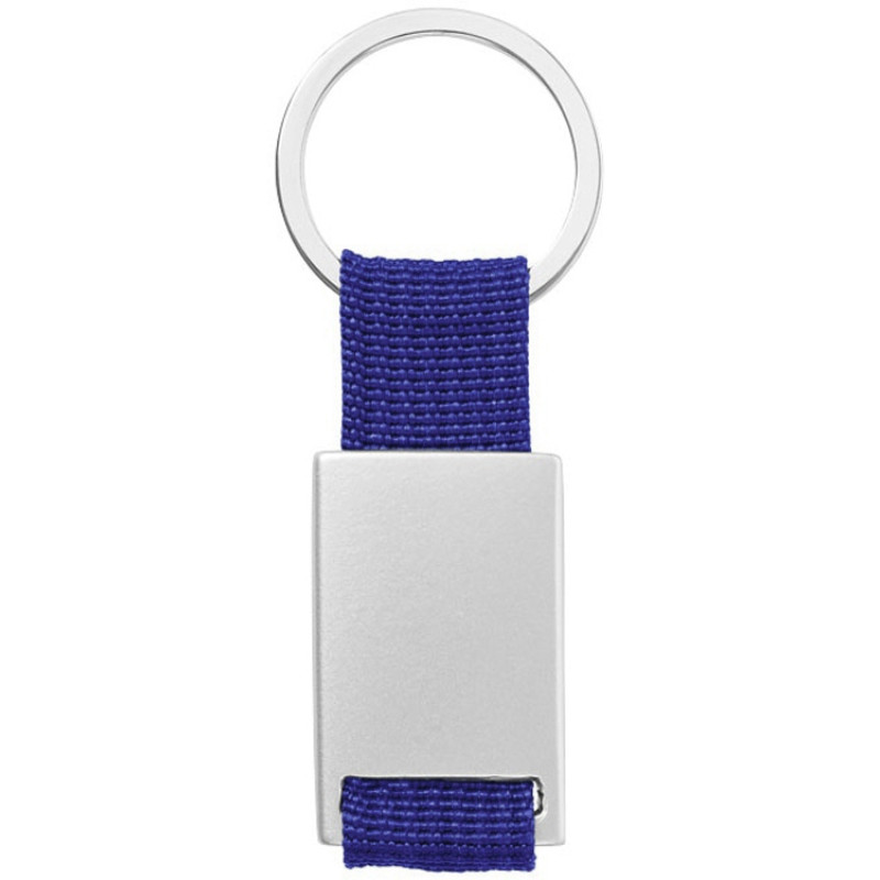 Брелок "Mondo", серебристый/ярко-синий