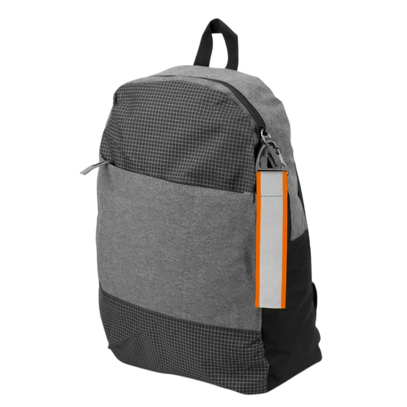 Светоотражающий брелок Reflector, серебристый/неоновый оранжевый