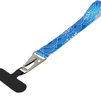 Ремувка под сублимацию с большим карабином и узким держателем для телефона из ПЭ