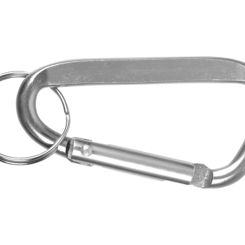 Брелок-карабин из переработанного алюминия "Alumina", серебристый