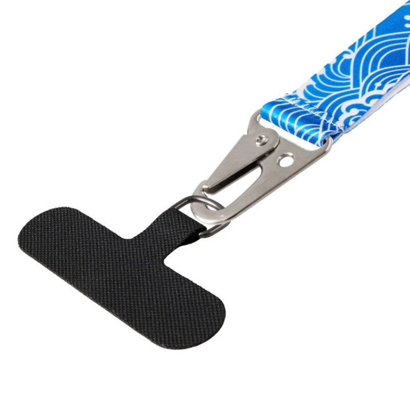 Ремувка под сублимацию с большим карабином и узким держателем для телефона из ПЭ