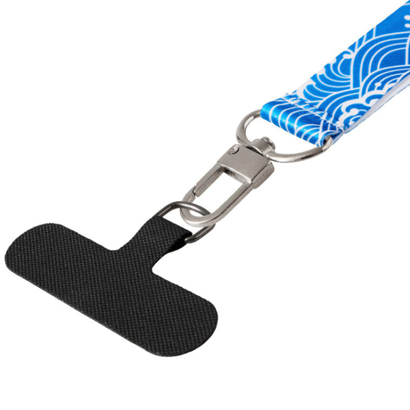 Ремувка под сублимацию с трендовым карабином и узким держателем для телефона из ПЭ