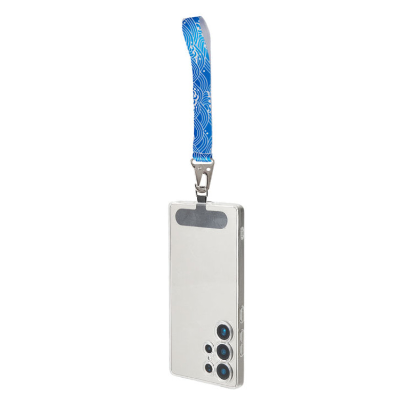 Ремувка под сублимацию с большим карабином и узким держателем для телефона из ПЭ