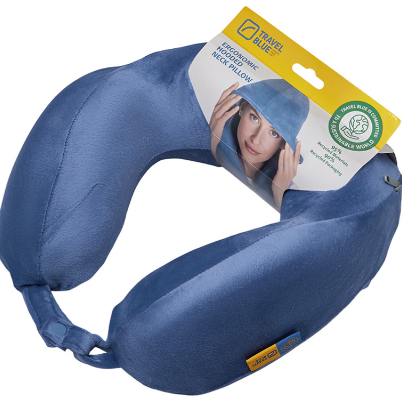 Подушка для путешествий с капюшоном Travel Blue Hooded Tranquility Pillow (216), цвет синий
