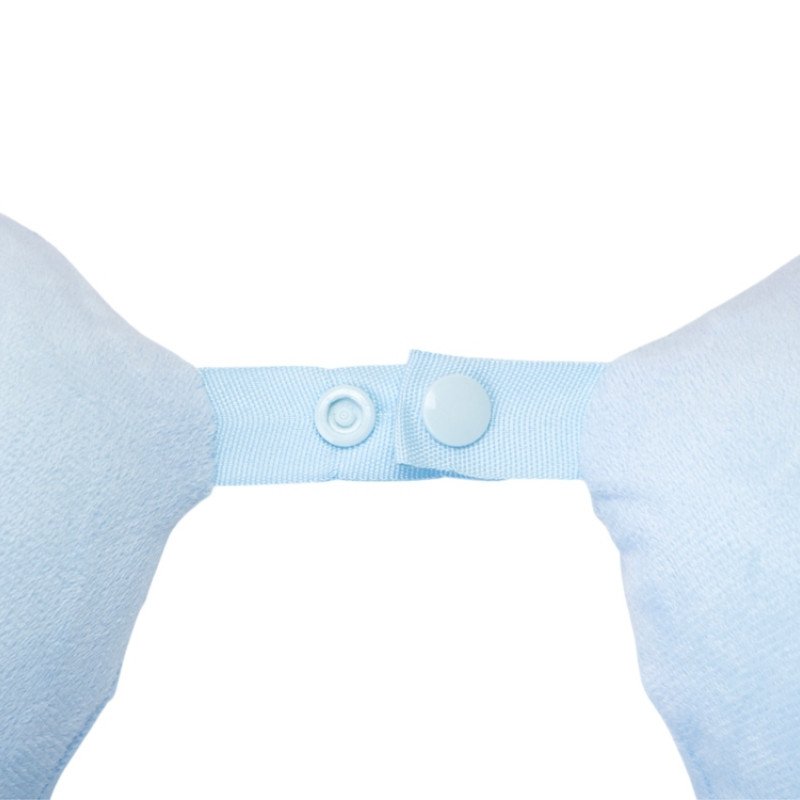 Подушка Basic из микрофибры с эффектом памяти U-shape, небесно голубой NEW