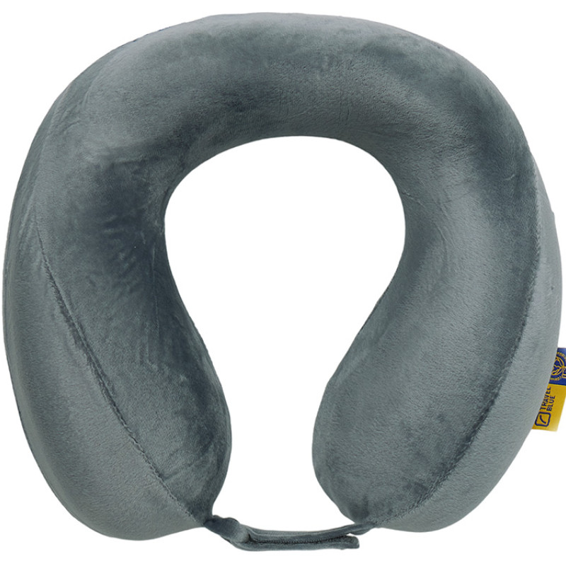 Подушка для путешествий с эффектом памяти Travel Blue Tranquility Pillow, увеличенная (212), цвет серый