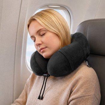 Подушка Dream с эффектом памяти, с кармашком, черный