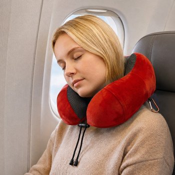 Подушка Dream с эффектом памяти, с кармашком, красный