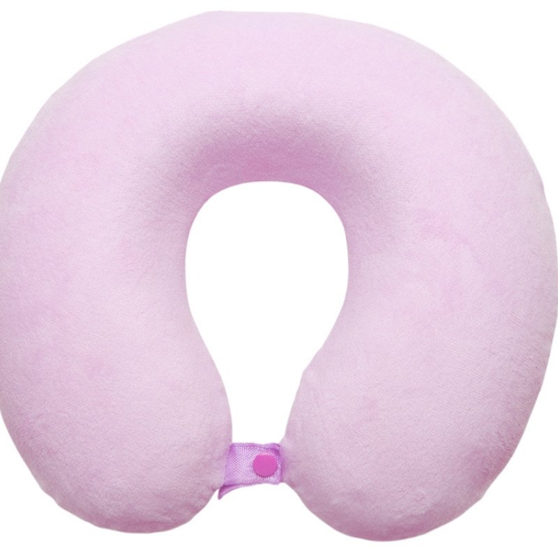 Подушка Basic из микрофибры с эффектом памяти U-shape, розовый NEW