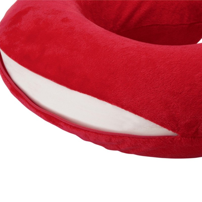 Подушка Basic из микрофибры с эффектом памяти U-shape, красный NEW