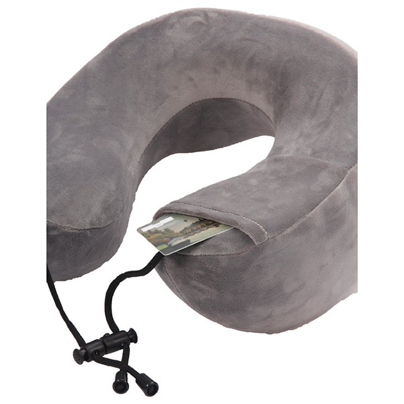 Подушка для путешествий с эффектом памяти Мемо "Bluewinder" Grey