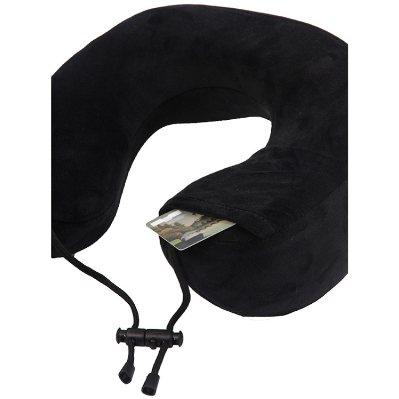Подушка для путешествий с эффектом памяти Мемо "Bluewinder" Black