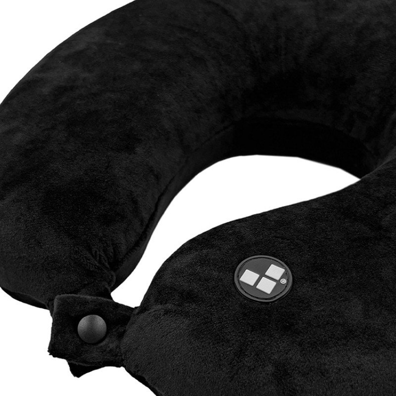 Подушка для путешествий с эффектом памяти Мемо "Drowsy" Black