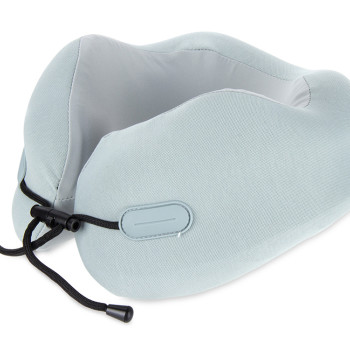 Подушка для путешествий с эффектом памяти Memo "Pillow PRO" M/L English Blue