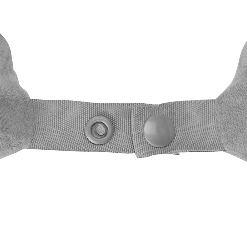 Подушка Basic из микрофибры с эффектом памяти U-shape, серый