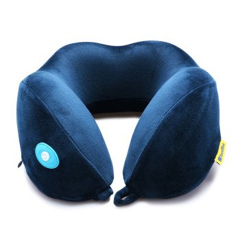 Подушка для путешествий со встроенным массажером "Massage Tranquility Pillow", синий
