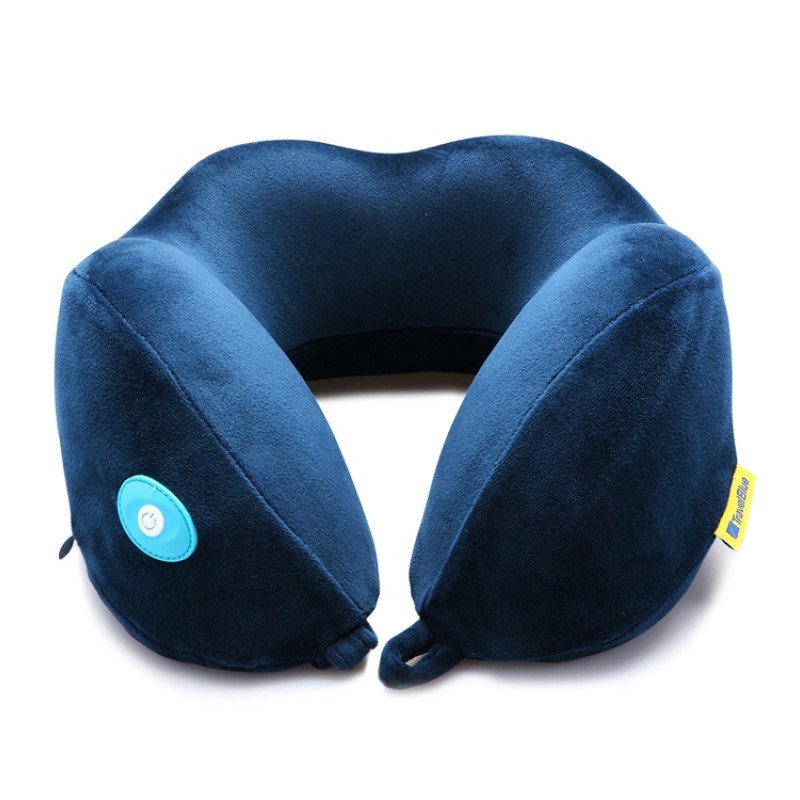 Подушка для путешествий со встроенным массажером "Massage Tranquility Pillow", синий Подушка для путешествий со встроенным массажером "Massage Tranquility Pillow", синий