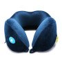 Подушка для путешествий со встроенным массажером "Massage Tranquility Pillow", синий