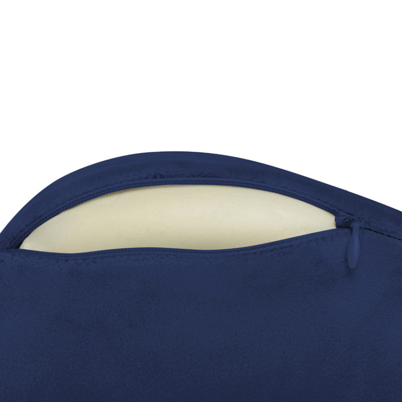 Подушка Dream с эффектом памяти, с кармашком, синий