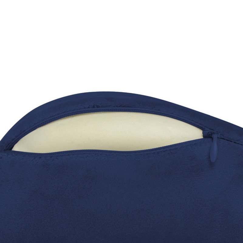 Подушка Dream с эффектом памяти, с кармашком, синий