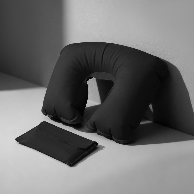 Подушка надувная под голову в чехле