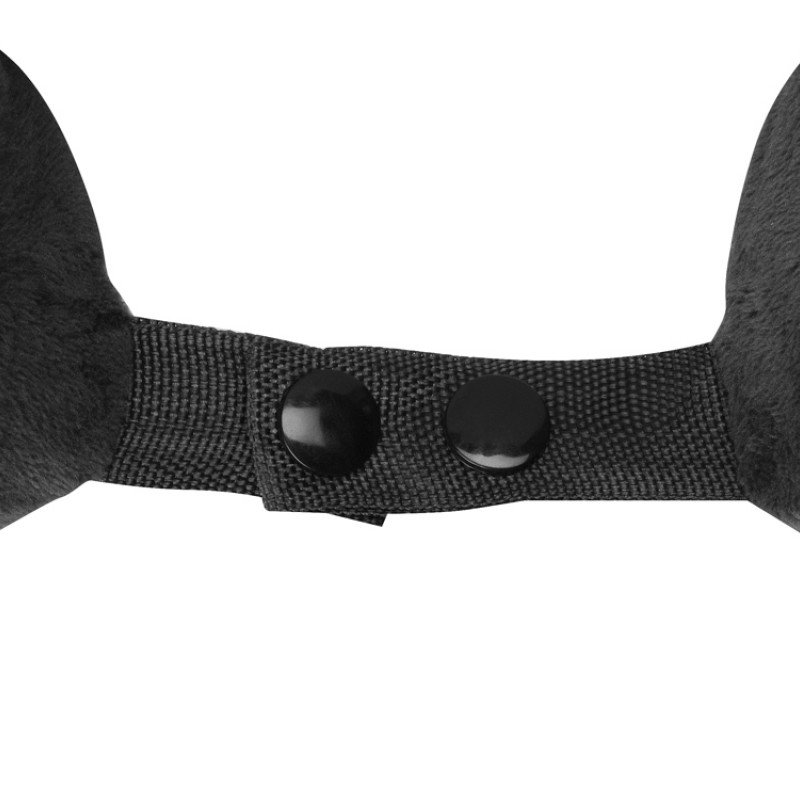 Подушка Basic из микрофибры с эффектом памяти U-shape, черный NEW