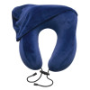 Подушка с эффектом памяти, с капюшоном "Dream Hood", синий