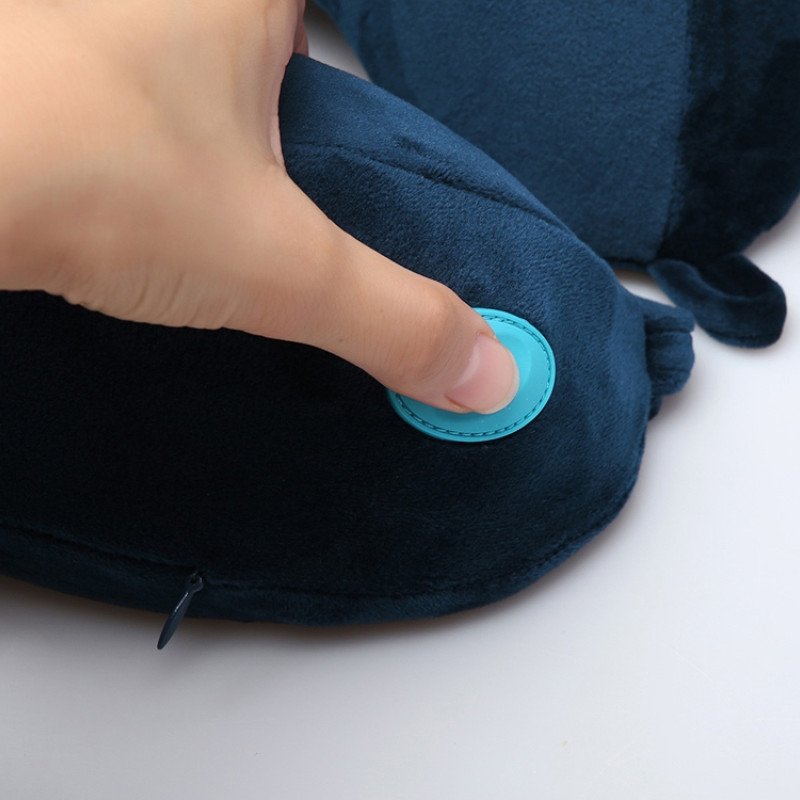 Подушка для путешествий со встроенным массажером "Massage Tranquility Pillow", синий Подушка для путешествий со встроенным массажером "Massage Tranquility Pillow", синий