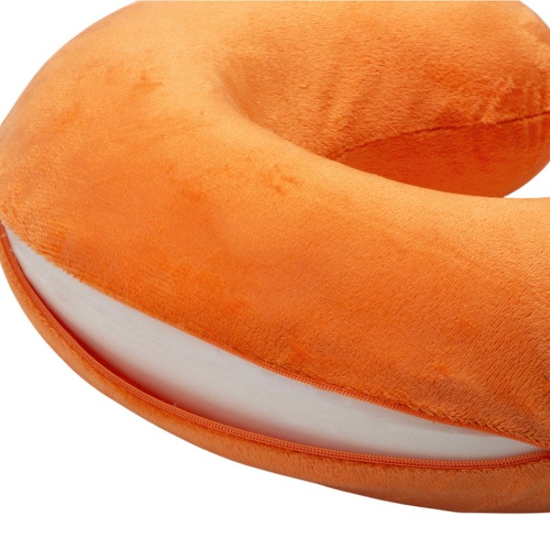 Подушка Basic из микрофибры с эффектом памяти U-shape, оранжевый NEW