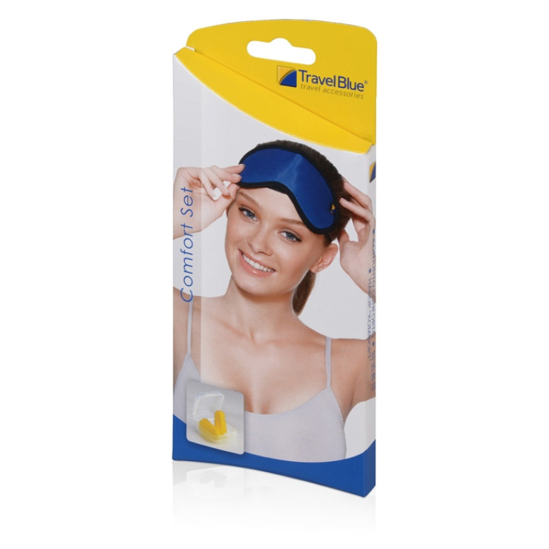 Дорожный набор Travel Blue Comfort Set, синий/черный