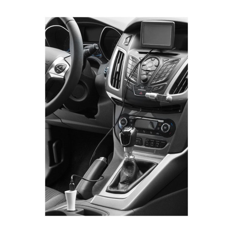 Адаптер автомобильный "Pole", белый