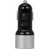 Адаптер автомобильный USB с функцией быстрой зарядки QC 3.0 "TraffIQ", черный/серебристый
