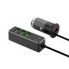 АЗУ 1 USB + 3 USB для пассажиров, QC 3.0, 7А, алюминий, графит, Deppa АЗУ 1 USB + 3 USB для пассажиров, QC 3.0, 7А, алюминий, графит, Deppa
