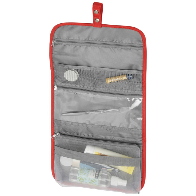 Несессер для путешествий со съемной косметичкой "Flat", красный