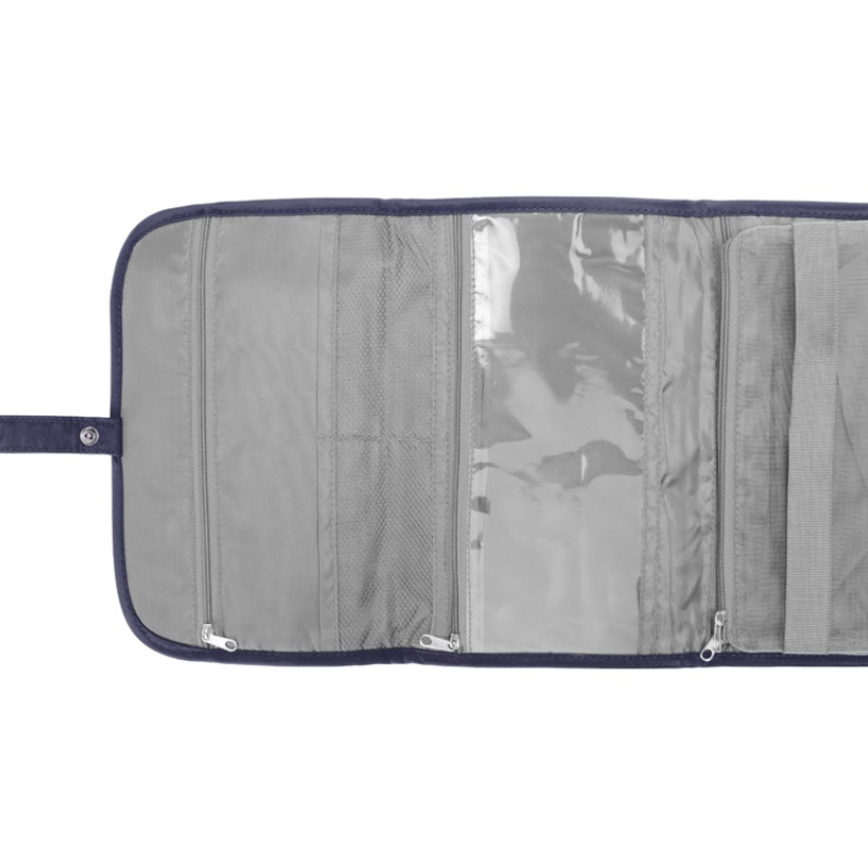 Несессер для путешествий со съемной косметичкой "Flat", черный