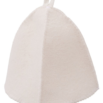 Шапка для бани и сауны "Healing", белая