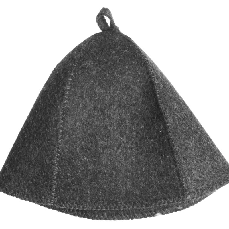 Шапка для бани и сауны "Healing", серый