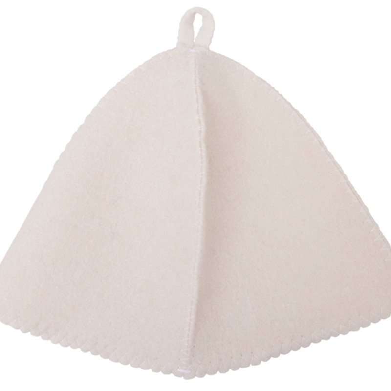 Шапка для бани и сауны "Healing", белая