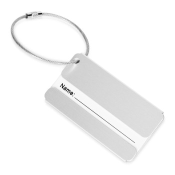 Бирка для багажа "Travel", серебристый