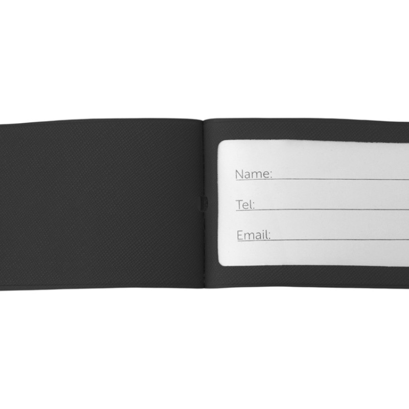 Багажная бирка «Favor» на силиконовой петле, черный