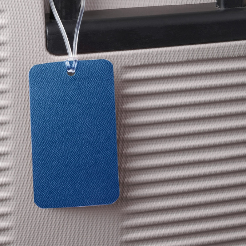 Багажная бирка «Favor» на силиконовой петле, синий